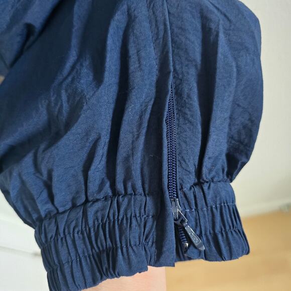 Vintage Adidas Nylon Track Jogger Navy Blue -Mens XL 90s Retro Sports Street - Picture 4 of 9